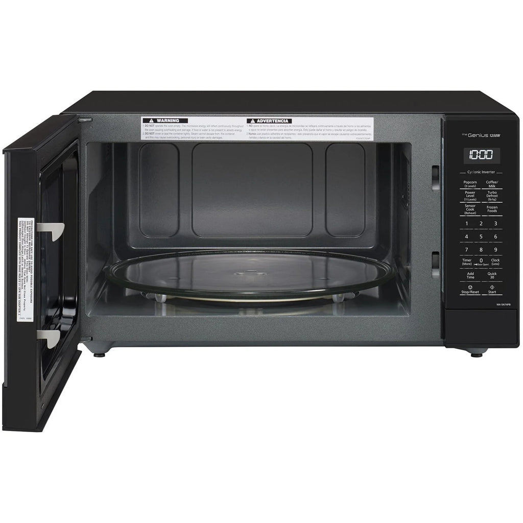 Panasonic 1.6-cu. ft. 1250W Countertop Microwave with Inverter Technology, Black NN-SN74PB