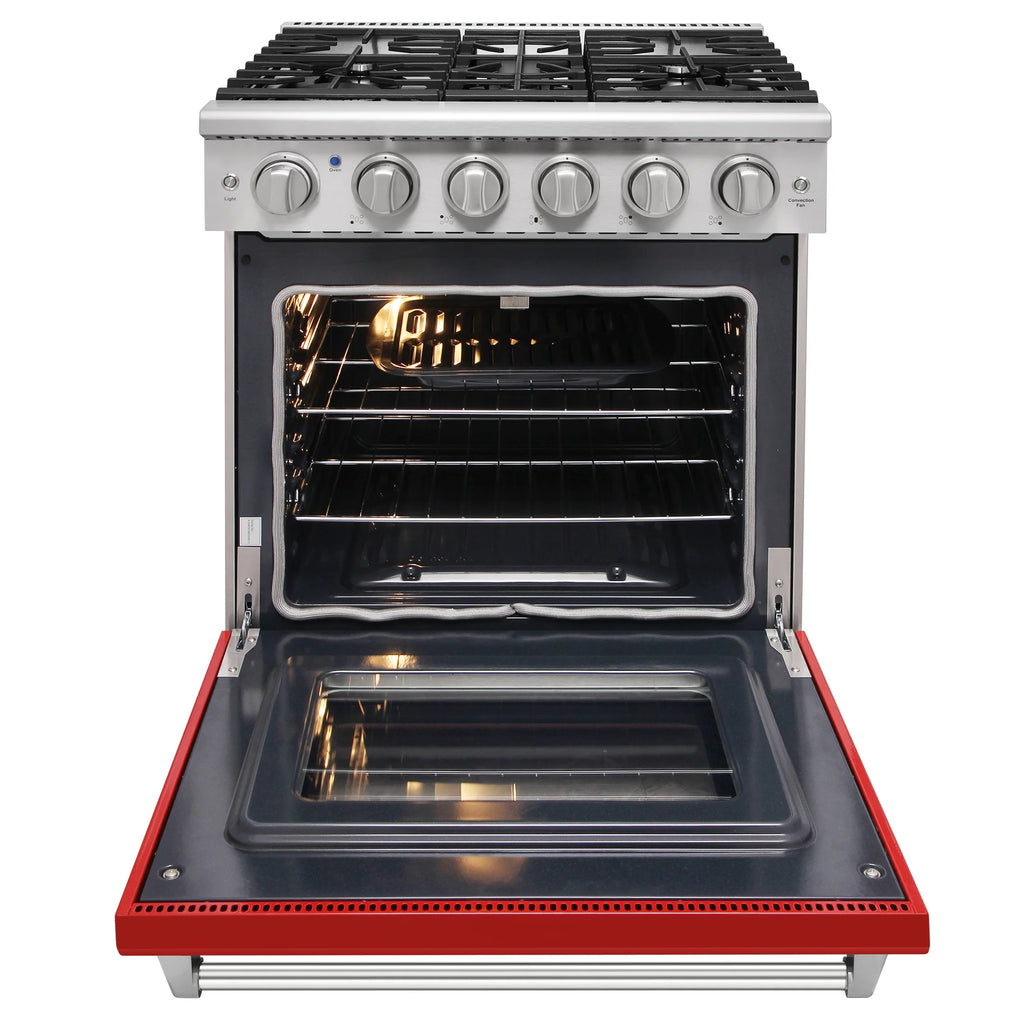 KOSTCH 30-in 5 burners 4.55-cu ft Convection Oven Freestanding Liquid Propane Gas Range ( Stainless steel )