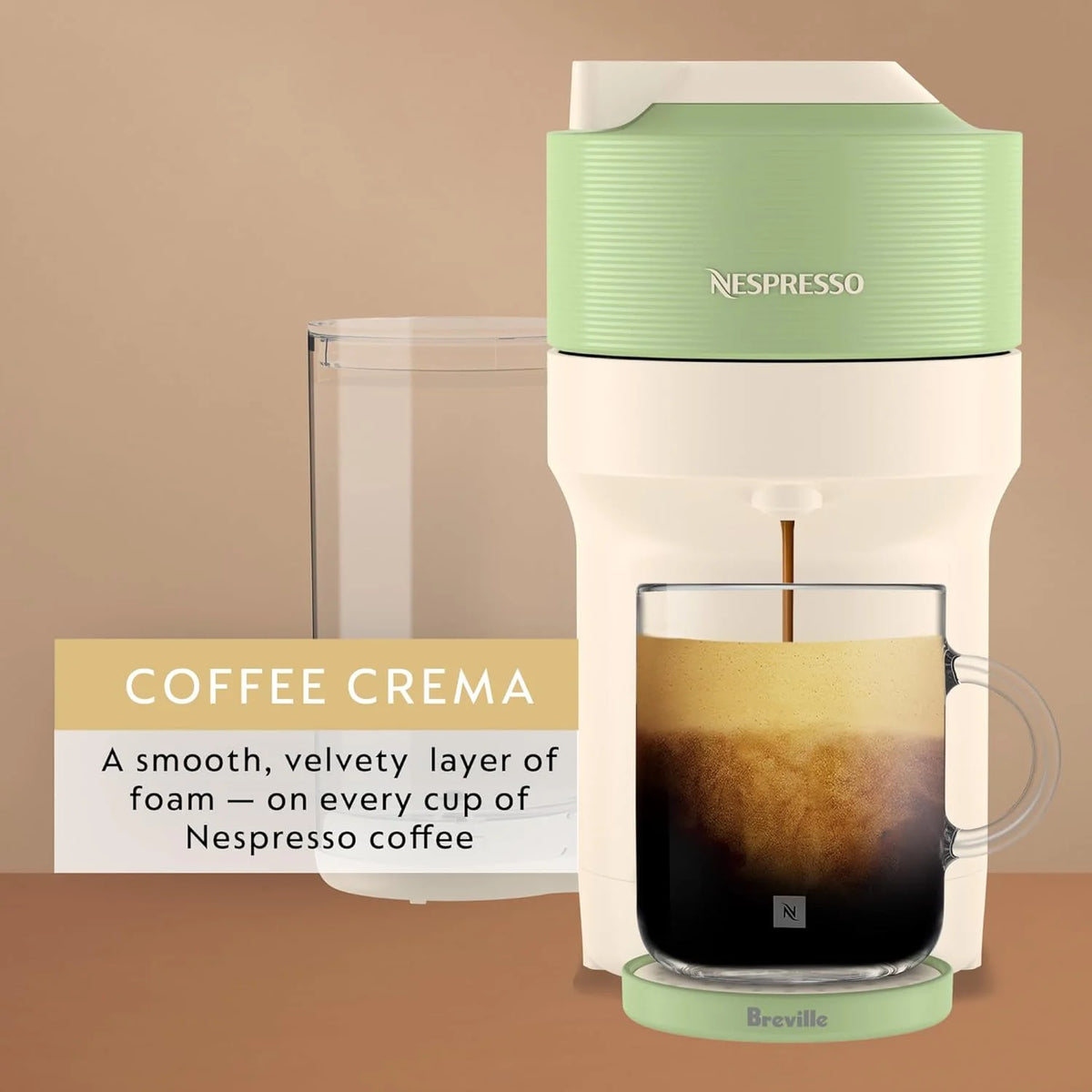 Nespresso Vertuo Pop+ Coffee and Espresso Maker by Breville, Aqua Mint
