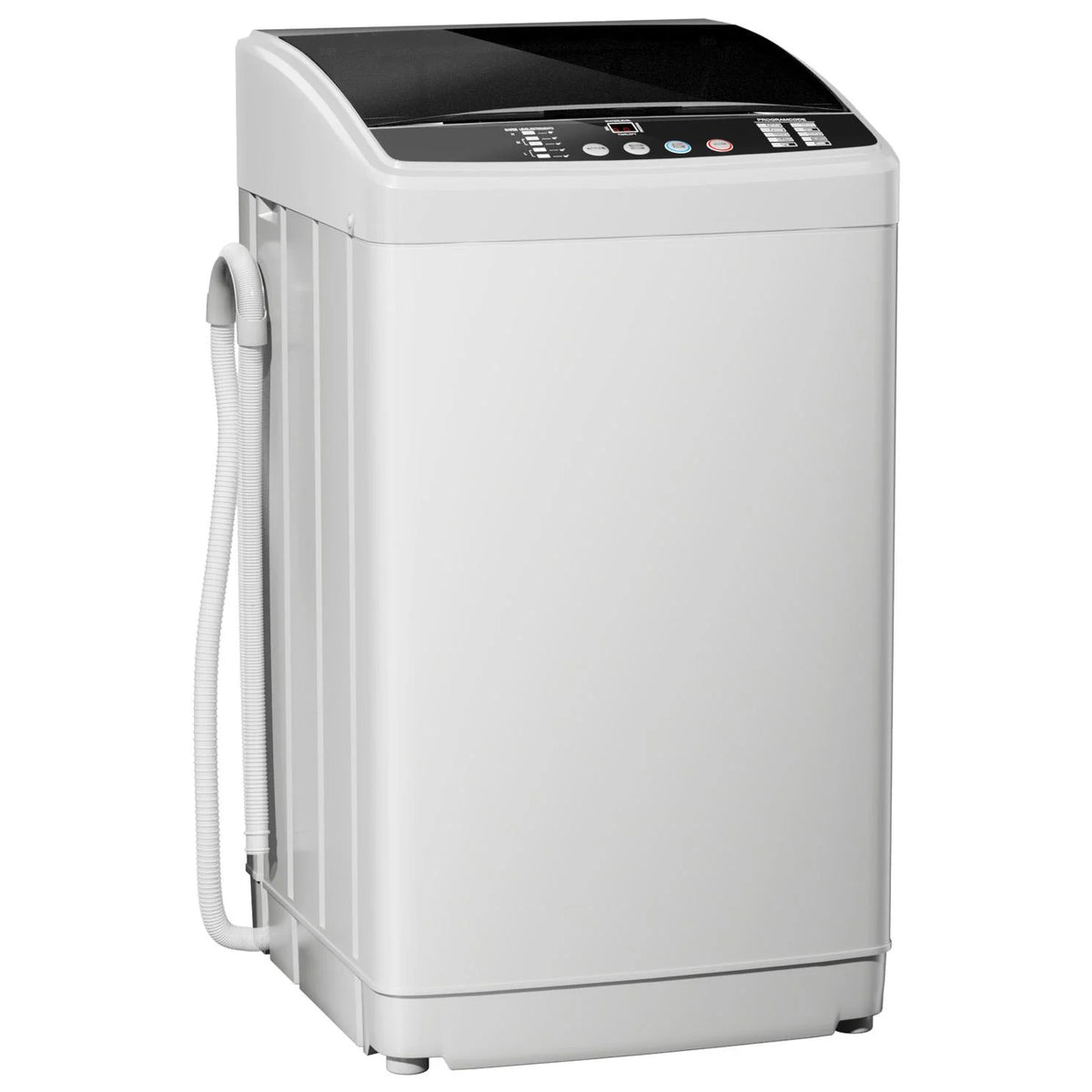 TABU Washer and Dryer Set, 19LBS Fully Automatic Washing Machine & 8.8LBS Clothes Dryer (White&White)