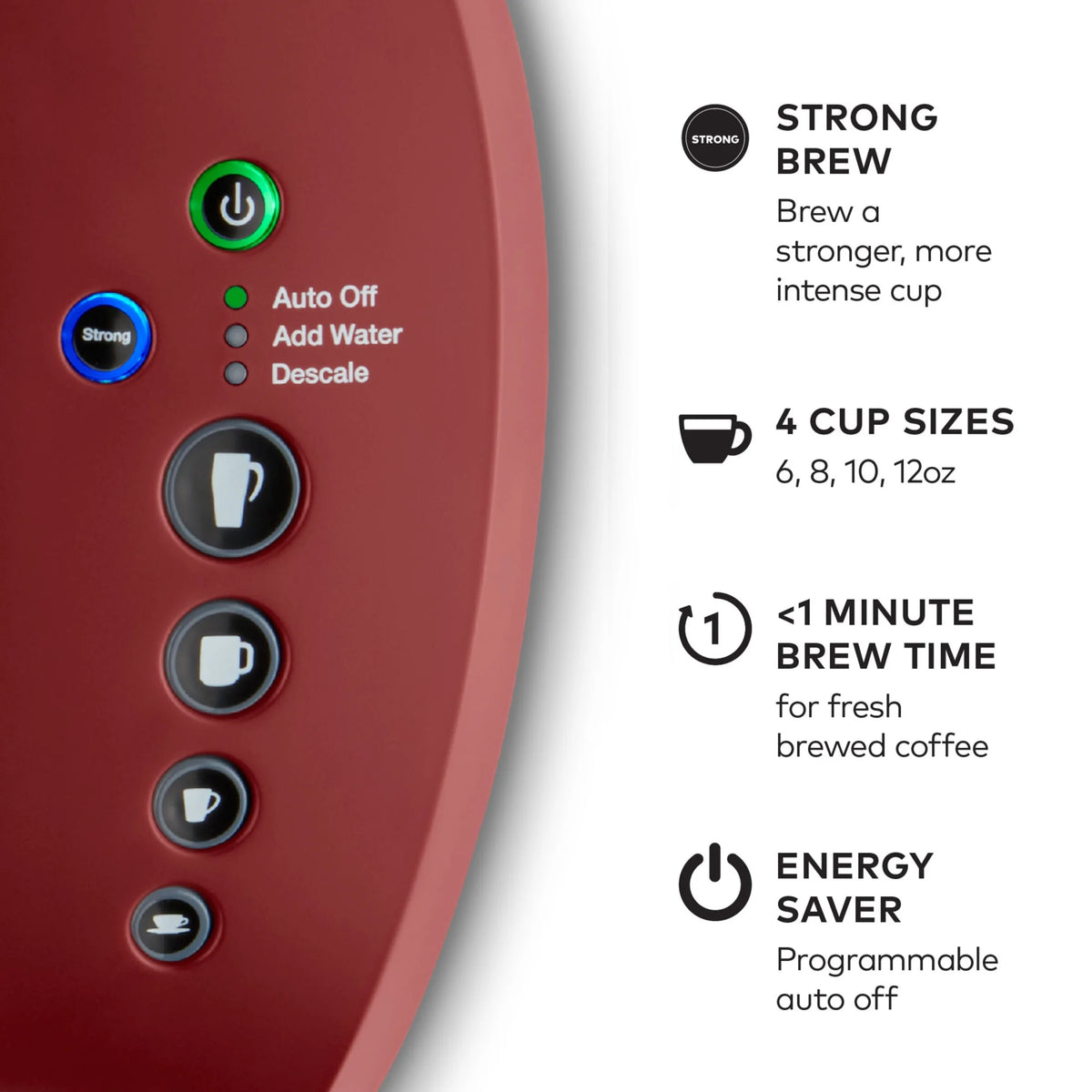 Keurig K-Select Single-Serve K-Cup Pod Coffee Maker, Matte White