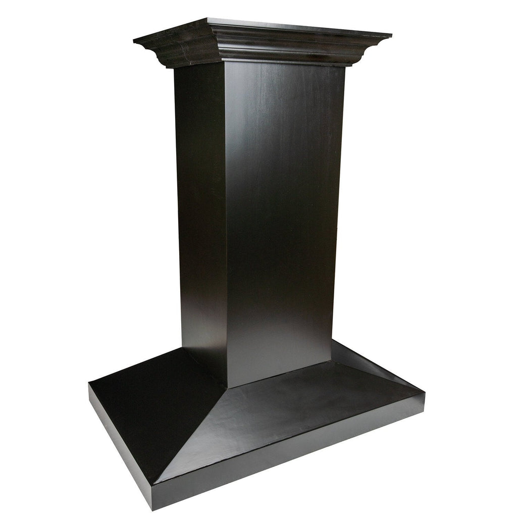 ZLINE 30 in. Wooden Island Mount Range Hood in White - Includes 760 CFM Motor