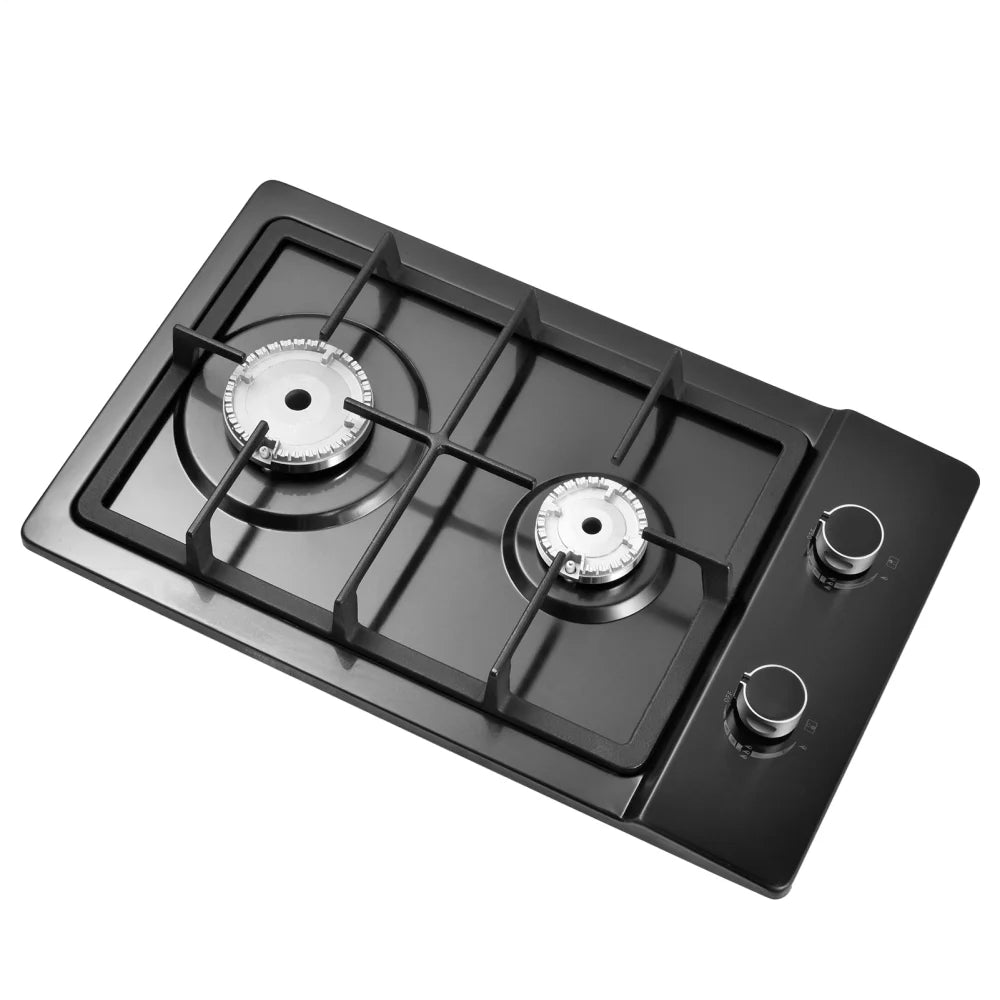 24 Inch Propane Stove Indoor, 4 Built in Thermocouple Protection Propane Cooktop with Powerful Built-in Burners, Multi-Function Tabletop Stove for Kitchen Cooking