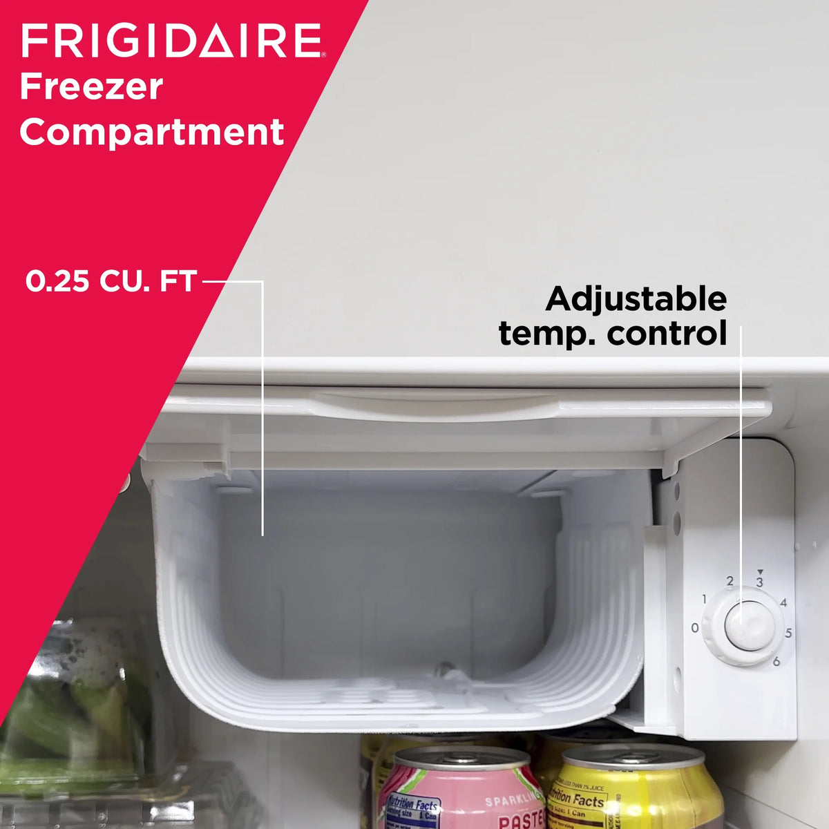 Frigidaire 1.6 Cu ft. Retro Compact Refrigerator with Side Bottle Opener, Coral