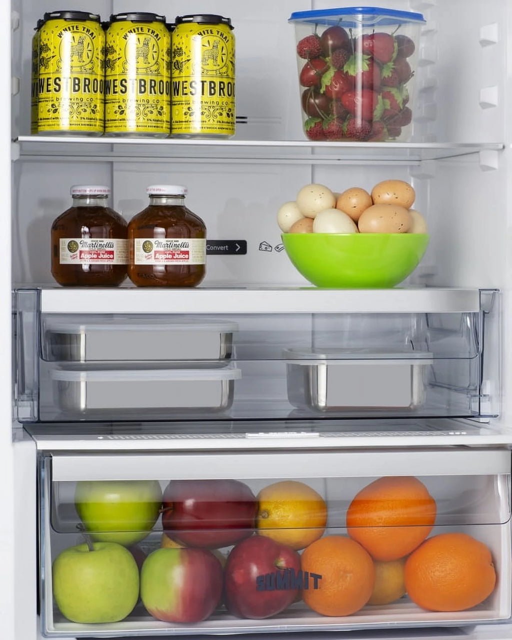 24" Wide Bottom Freezer Refrigerator With Icemaker, RHD