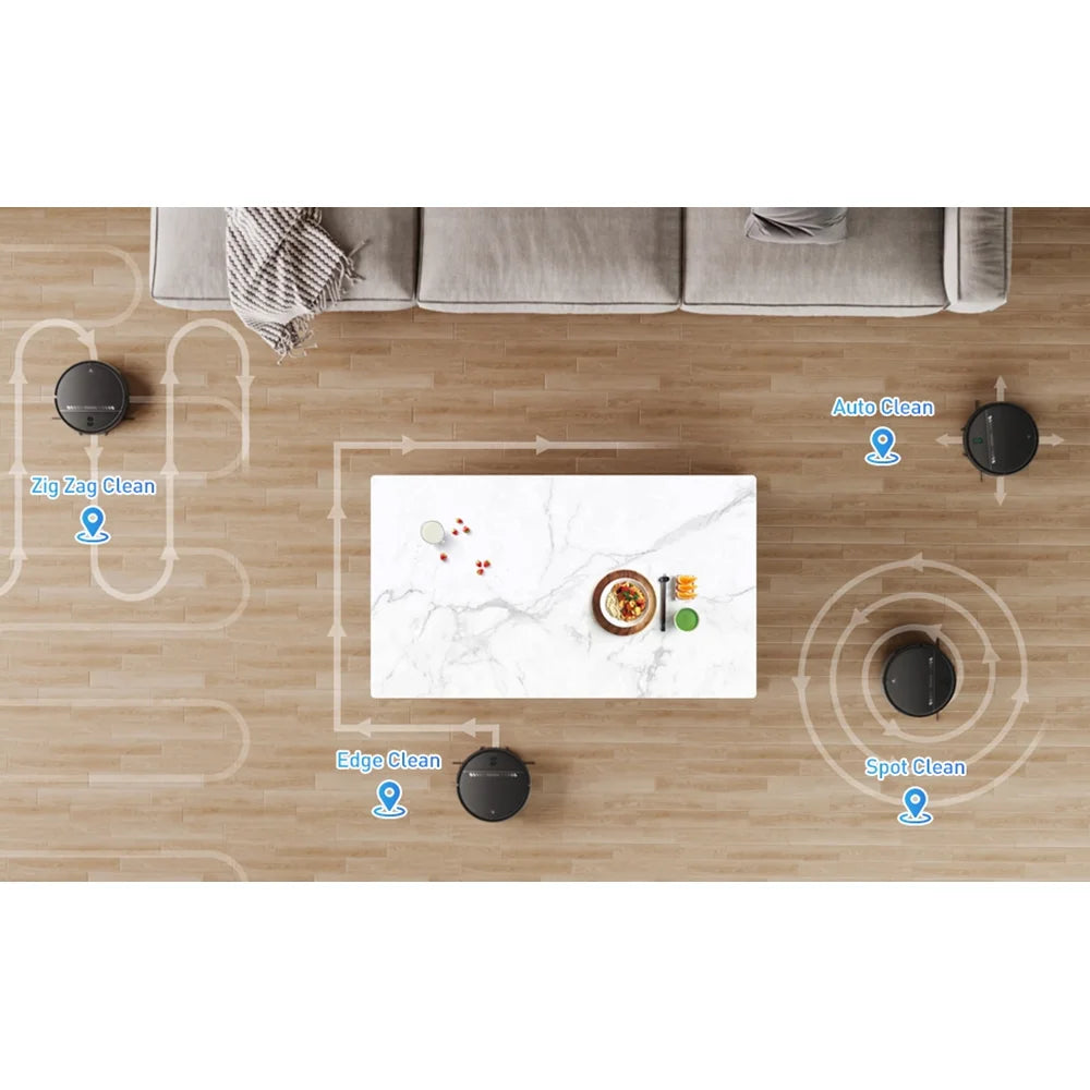 MANVN Robot Vacuum and Mop Combo, 2 in1 with Schedule, Wi-Fi/App, 2300Pa Max Suction