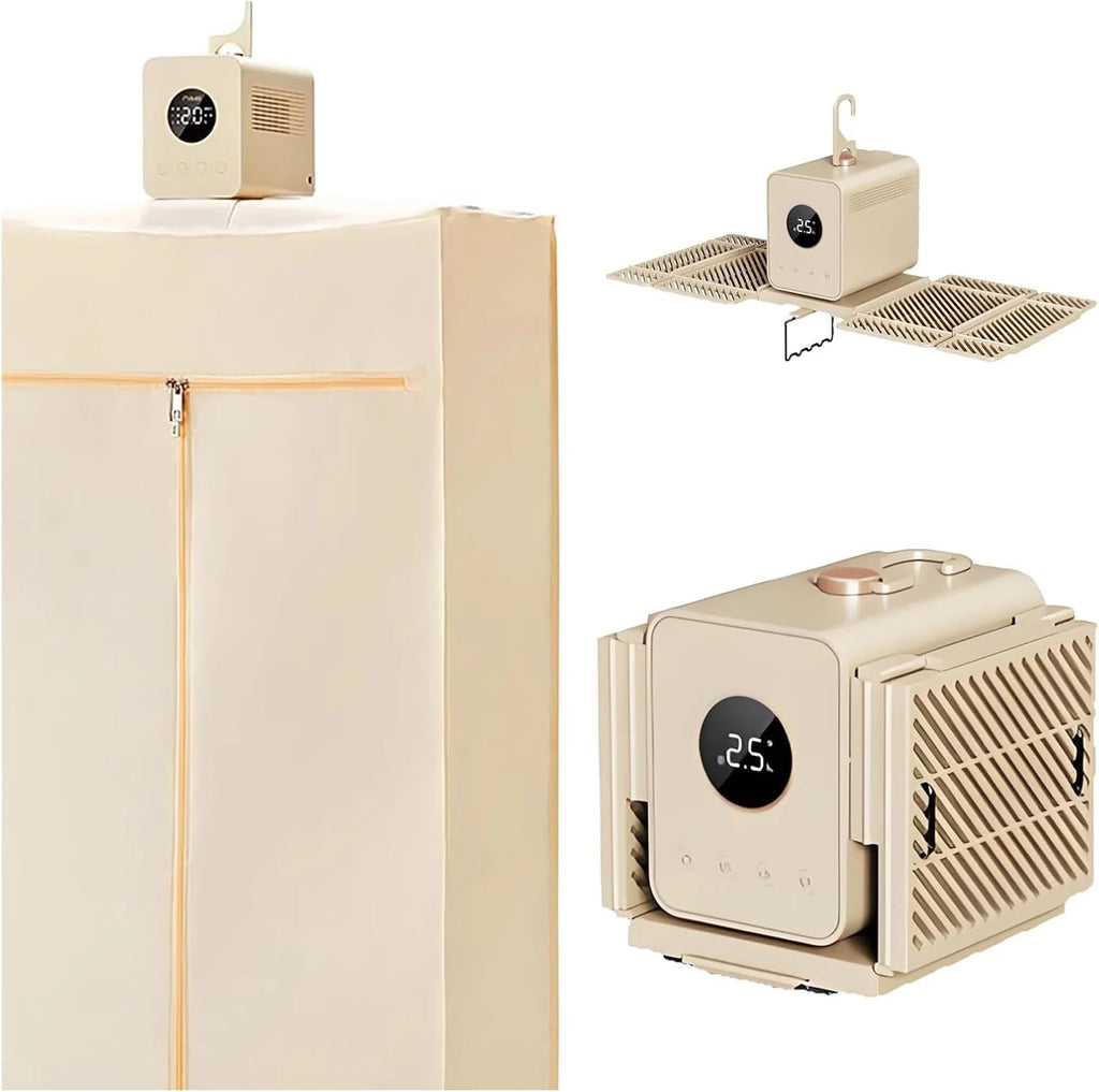 One ColorPortable Clothes Dryer with 15 Mins Quick Drying, Small/Compact Dryer Machine, Clothes Dryer Electric for Apartments Travel Dorm RVs
