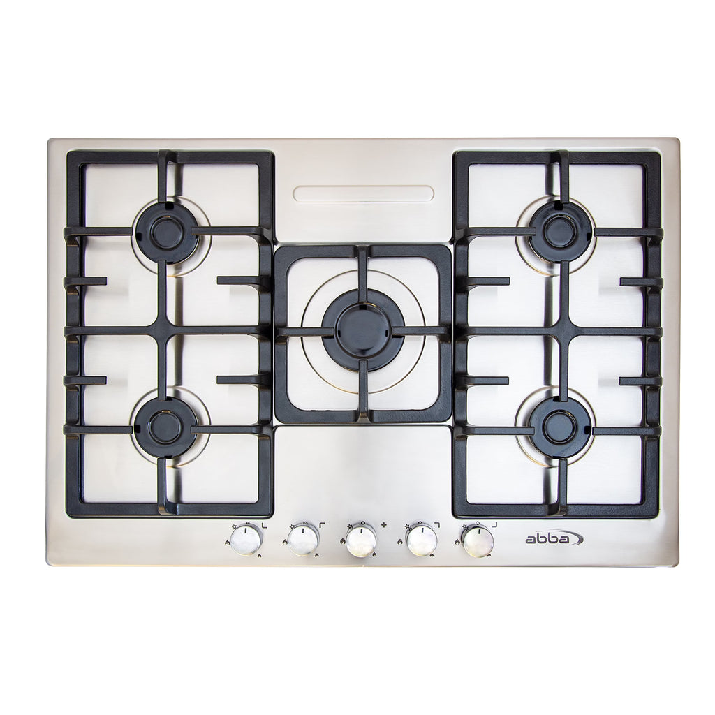30" Stainless Steel Gas Cooktop - 5 Burners