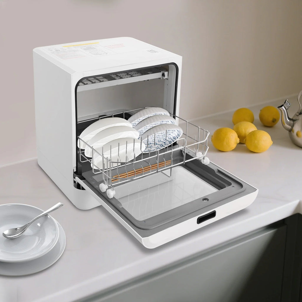 Portable Mini Dishwasher, Countertop Dishwasher, Household Mini Dishwasher for Homes, Kitchens, Small Houses, Apartments, Dormitories