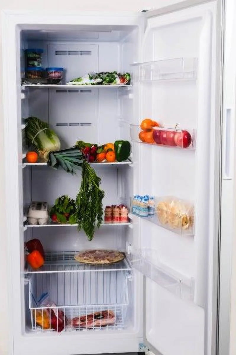 Hamilton Beach 17 cu. ft. Convertible Freezer Refrigerator, Upright Fridge Freezer with Electronic Temperature Control, Energy Efficient White Convertible Fridge - HBFRF1798, White