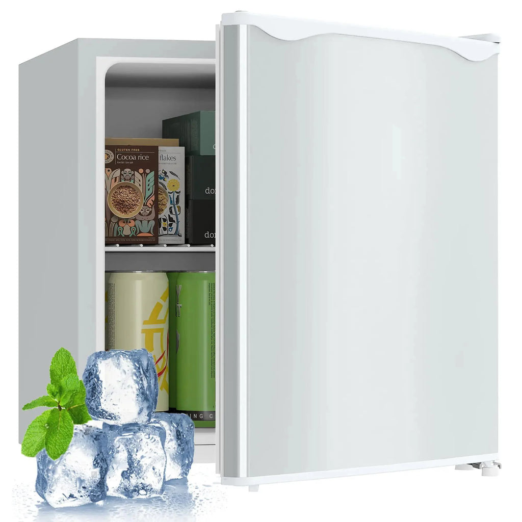 Resenkos 1.1 Cu.Ft Countertop Mini Freezer, Compact Upright Freezer with Removable Shelves, Red