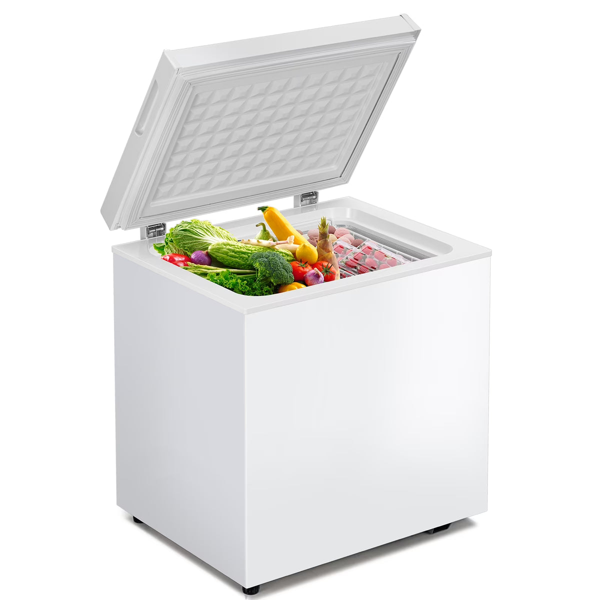 Dimedeal 1.8 Cu.ft Compact Chest Freezer with 7-Level Temperature Control