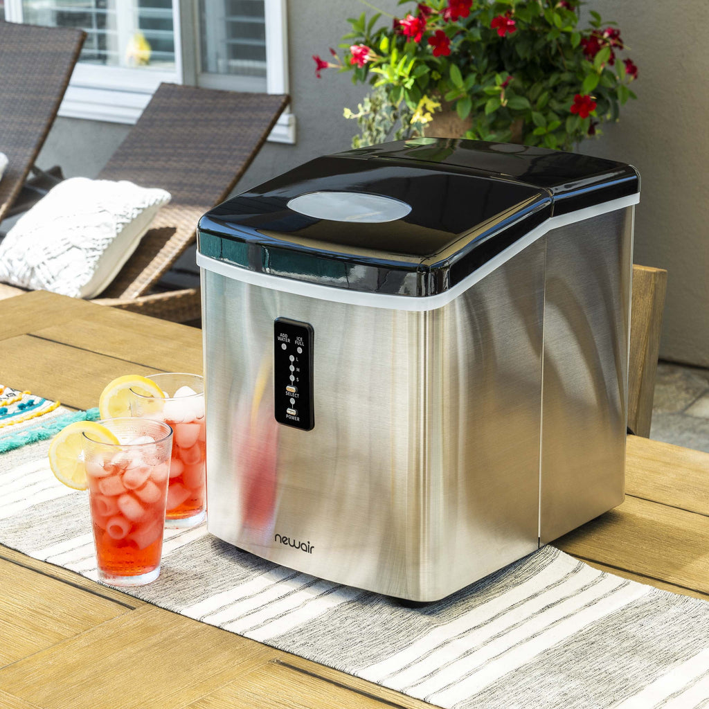 Newair | Portable Ice Maker | 28 lbs. Daily | 3 Bullet Ice Sizes, LED Display