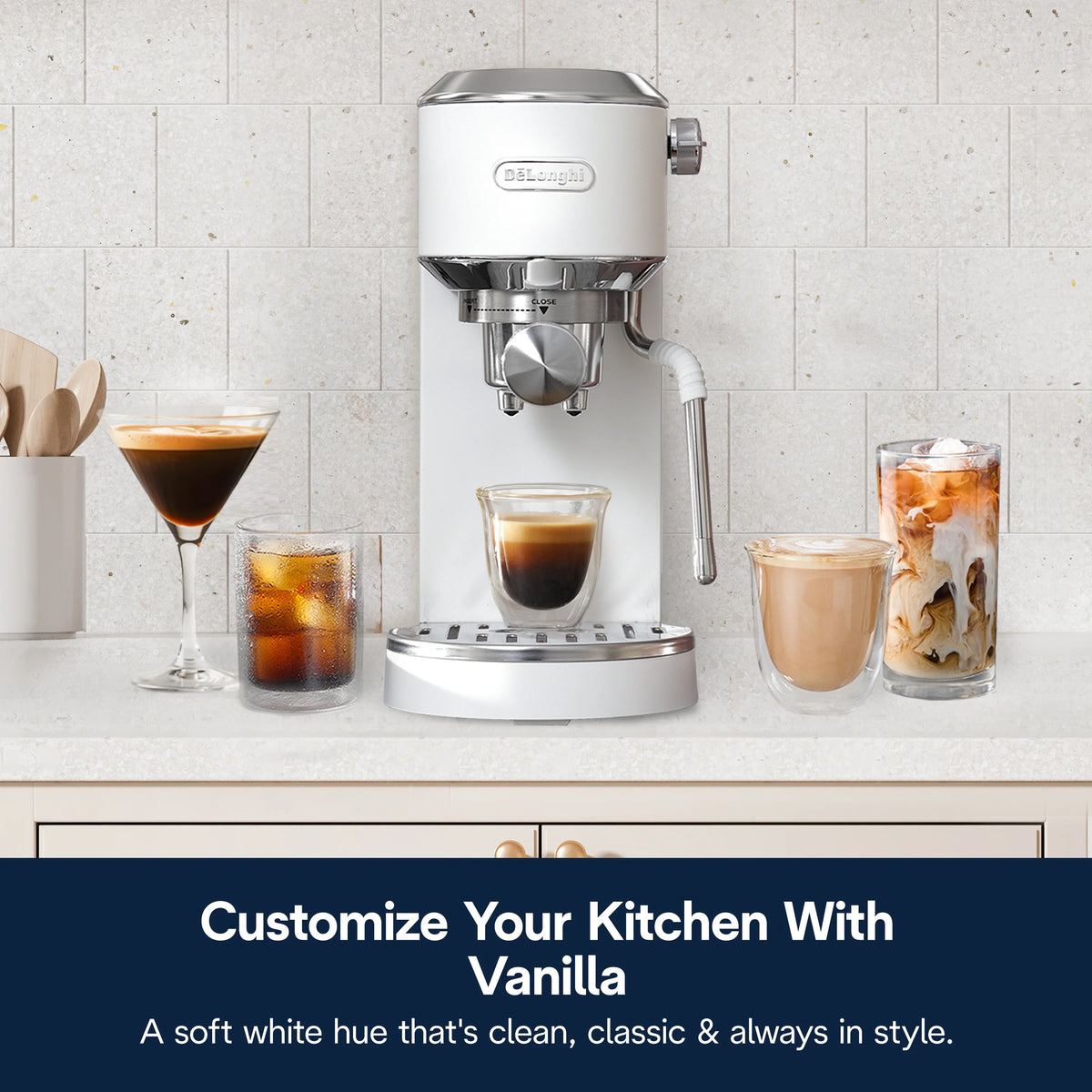 De’Longhi Dedica Duo Espresso Machine, Compact Size with Built in Frother for Latte Art, Brew Espresso, Cold Brew, Lattes & More, Stainless Steel