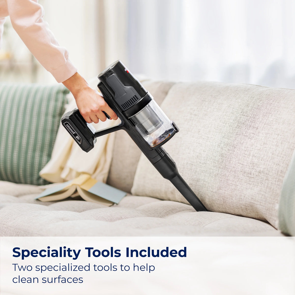 Bissell PowerLifter Lightweight Cordless Vacuum w/ Removable Battery, 35-min runtime, LED Lights, Removable Hand Vac, Black, 3789X