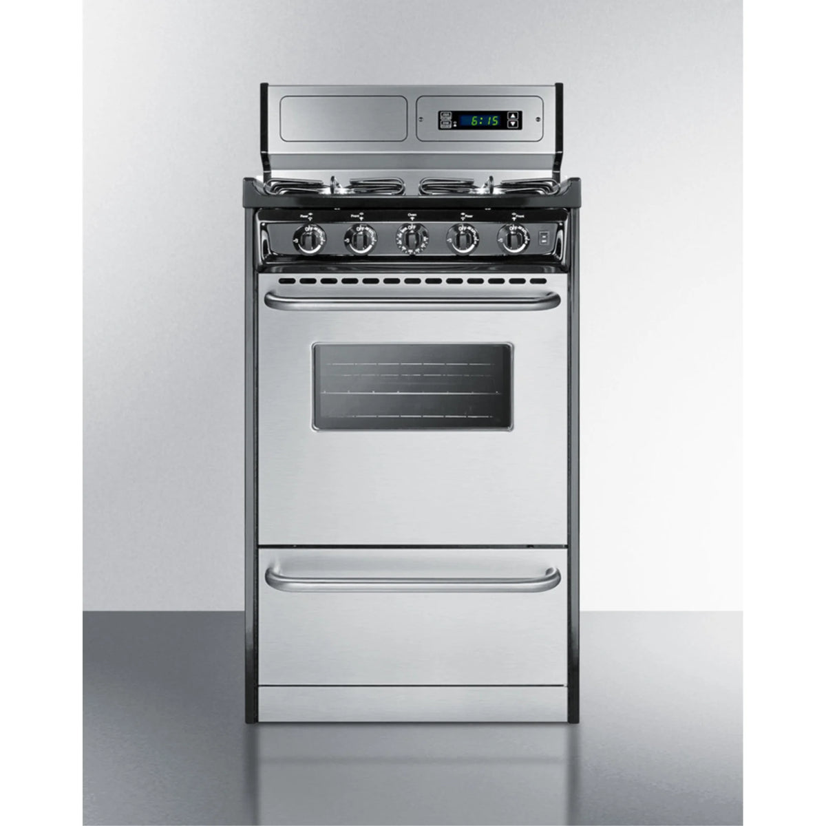 20" Wide Gas Range, Sealed Burners
