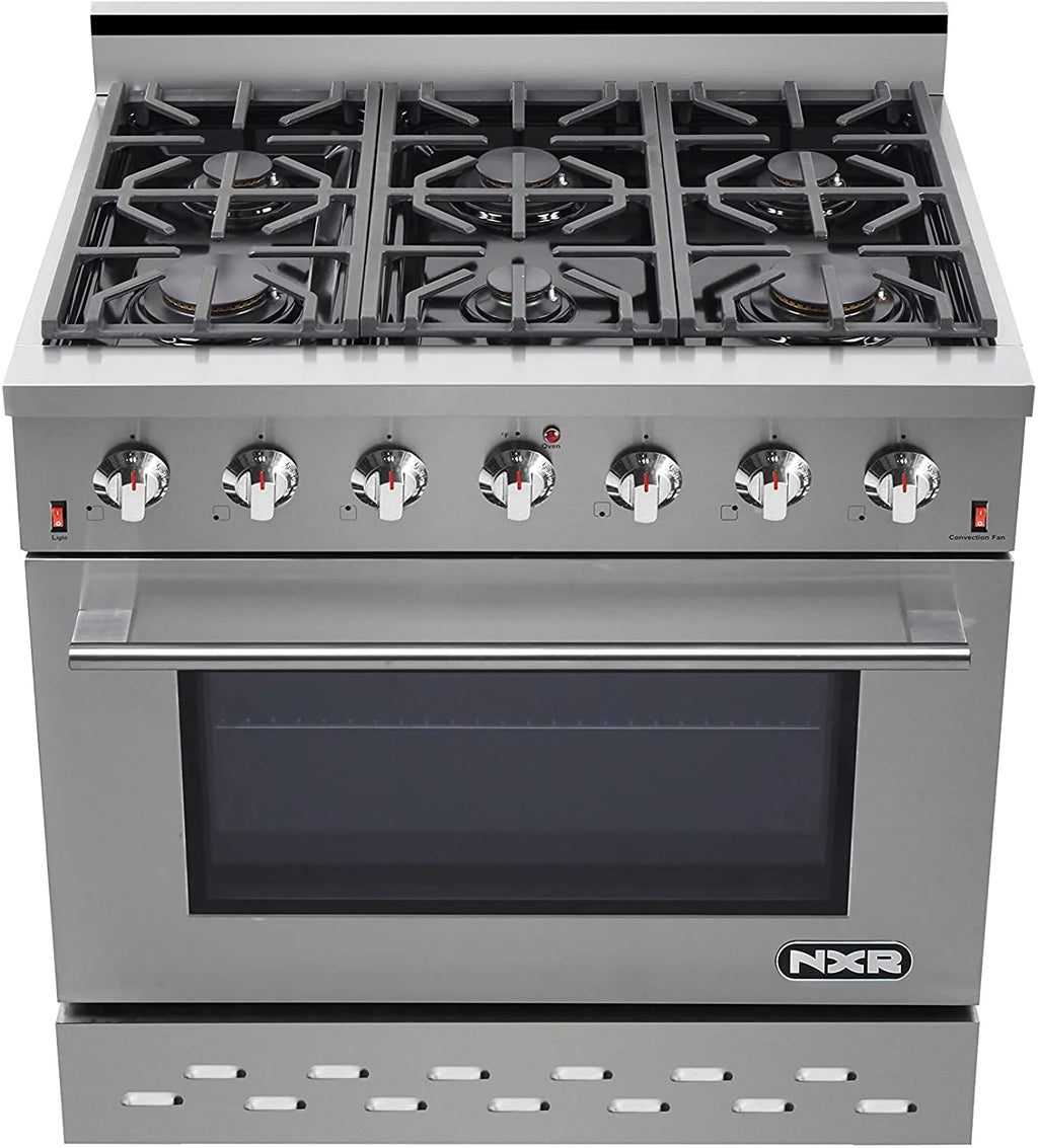 NXR Range 36�?5.5 cu ft Gas Range in Stainless Steel