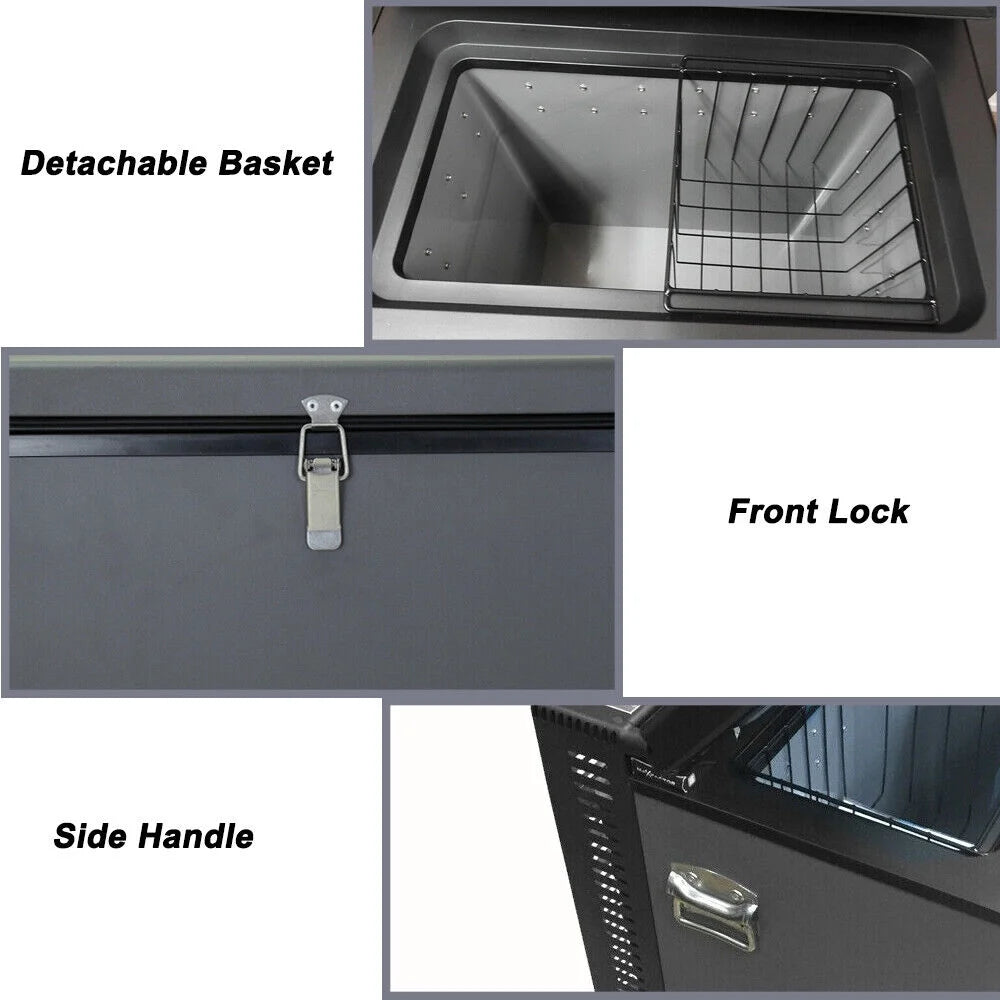Smad 2.4 Cu ft Gas Fridge Chest Freezer Refrigerator 12V/110V Caravan Truck Home
