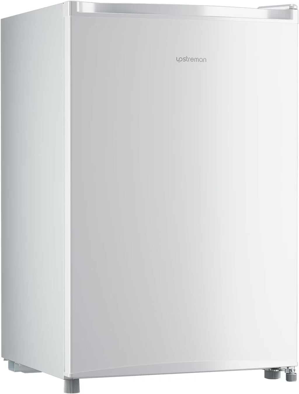Upstreman 3.0 Cu.ft Compact Upright Freezer, Freestanding Mini Freezer Stainless Steel Single Door Stand Up Freezer with Reversible Door, UP30 White