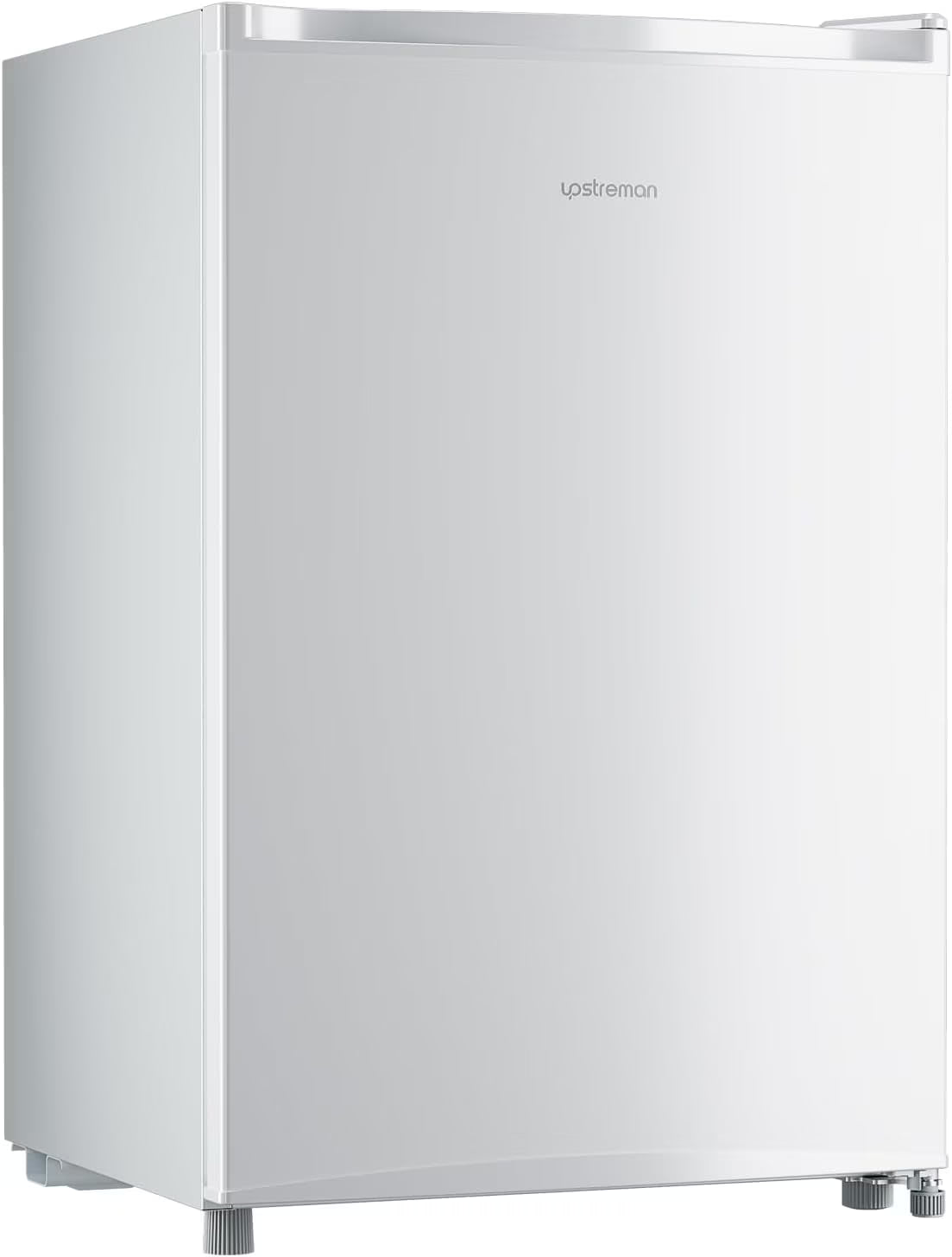 Upstreman 3.0 Cu.ft Compact Upright Freezer, Freestanding Mini Freezer Stainless Steel Single Door Stand Up Freezer with Reversible Door, UP30 White