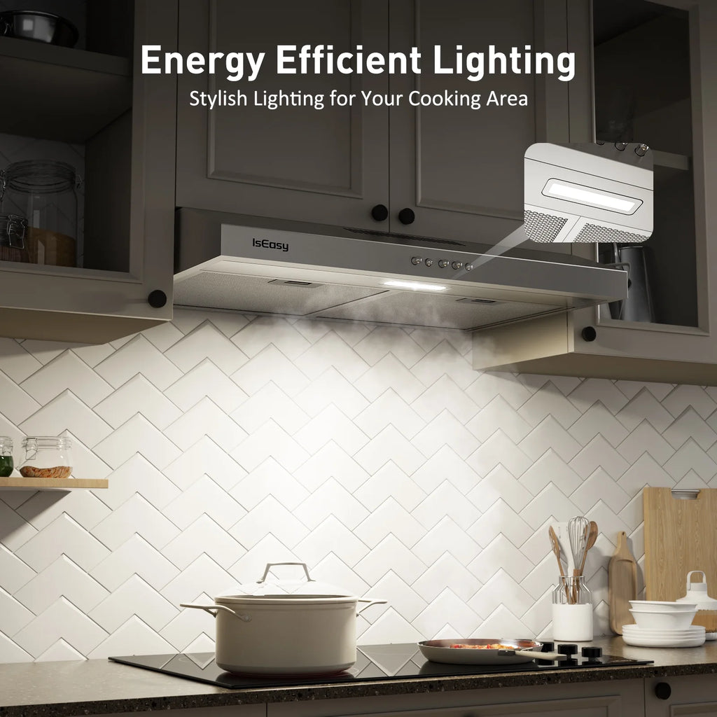 IsEasy 30 in Convertible Vent Under Cabinet Range Hood