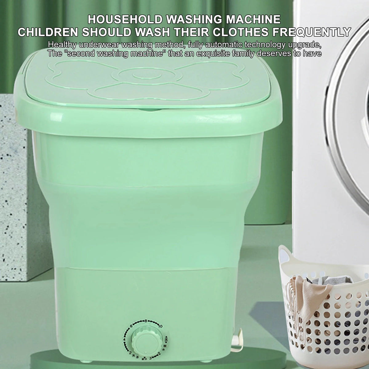 Portable Washing Machine,Mini Foldable Washer,25L Upgraded Large Capacity Foldable Washer, Deep Cleaning Of Underwear, Baby Clothes and Other Small Clothes,Suitable for Apartments, Dormitories, Hotel
