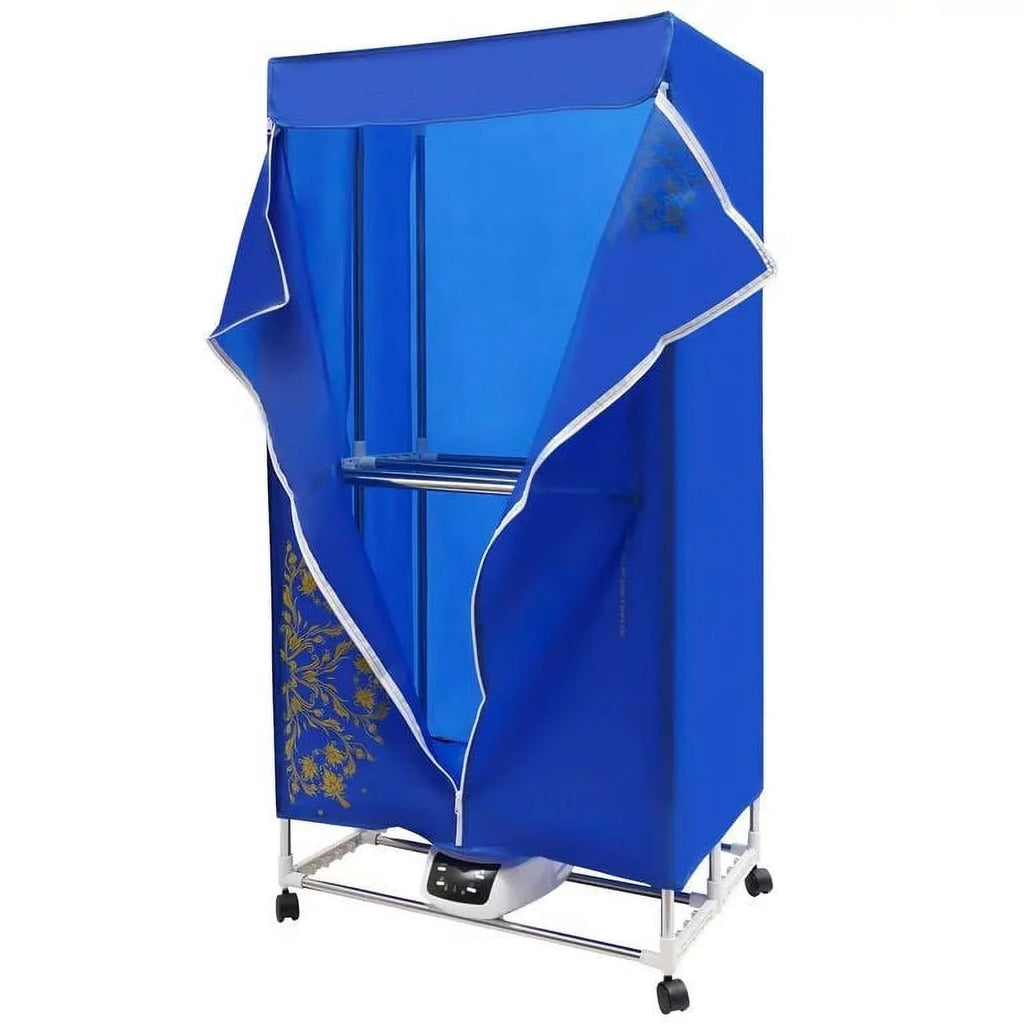 Anqidi Folding Portable Electric Clothes Dryer 2 Layer 3 Gear Timing Laundry Drying Rack + Remote 1500W