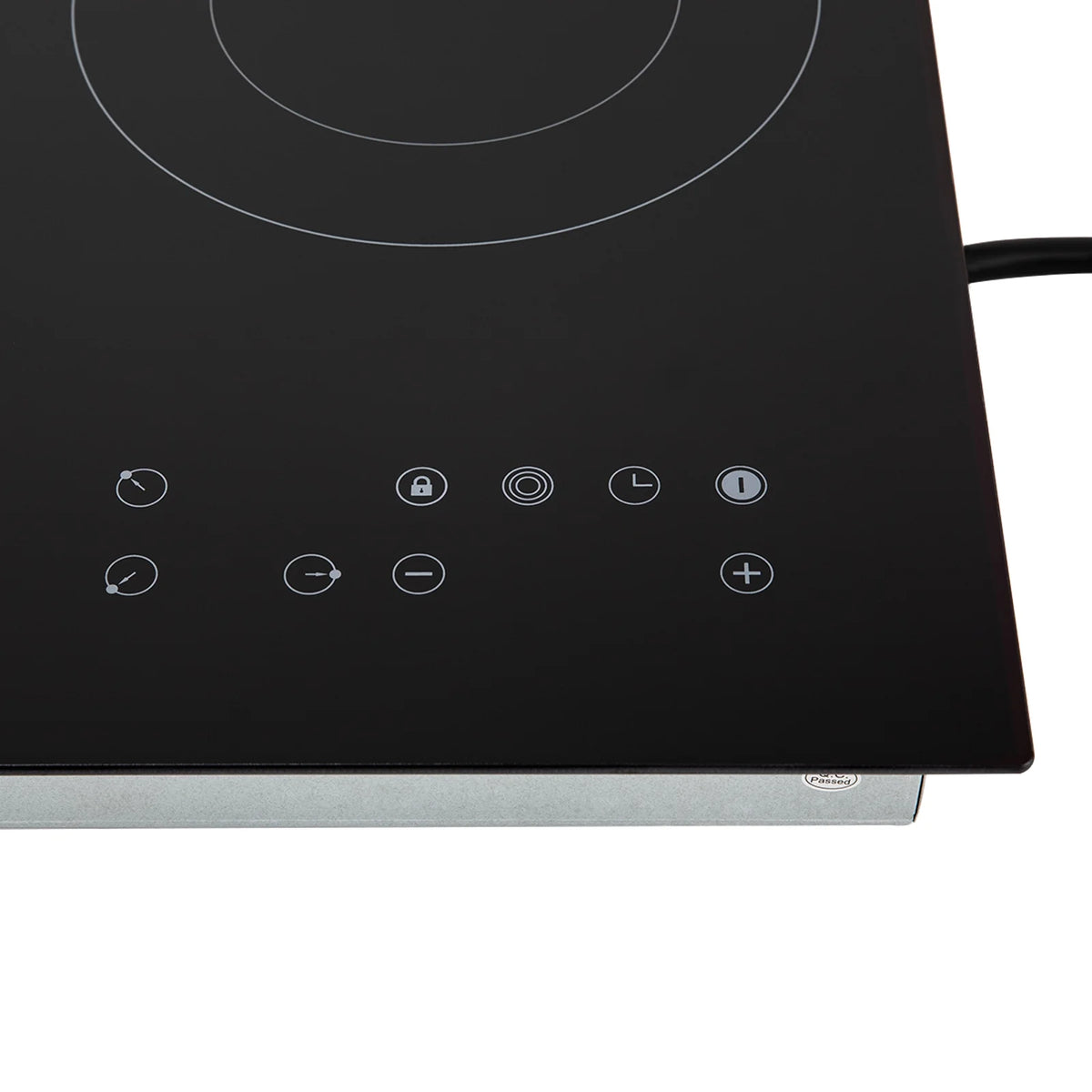 Electric Ceramic Cooktop, 24inch 3 Burners Electric Cooktop with Time Adjustable Function 9 Heating Levels Electric Stove Top