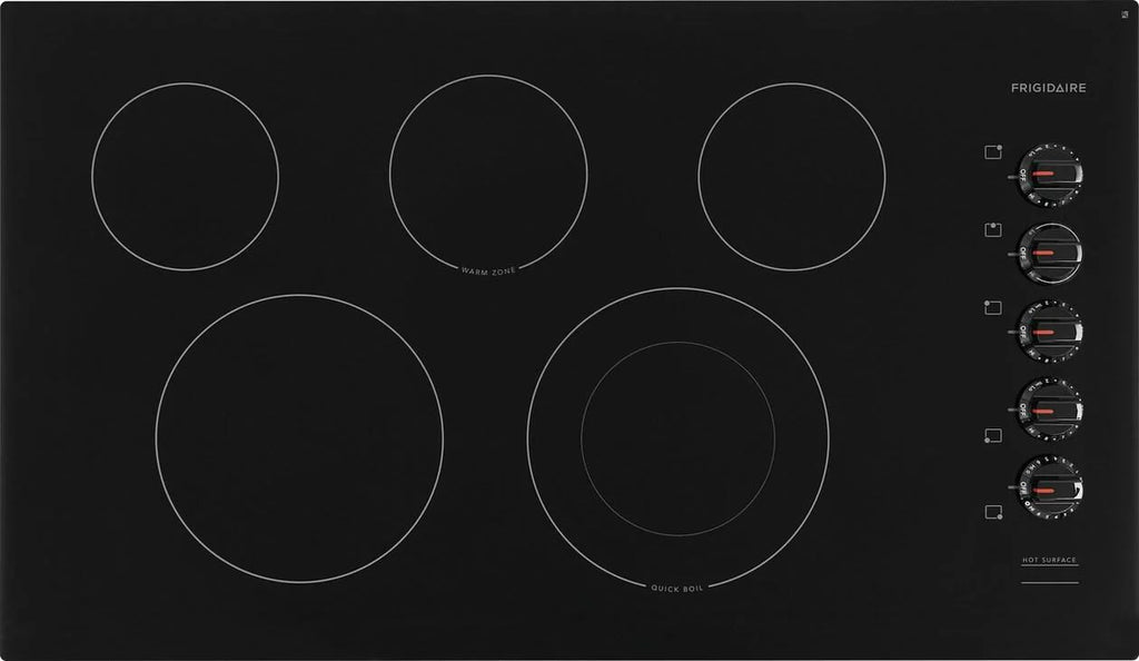 Frigidaire Ffec3625u 37" Wide 5 Burner Electric Cooktop - Black