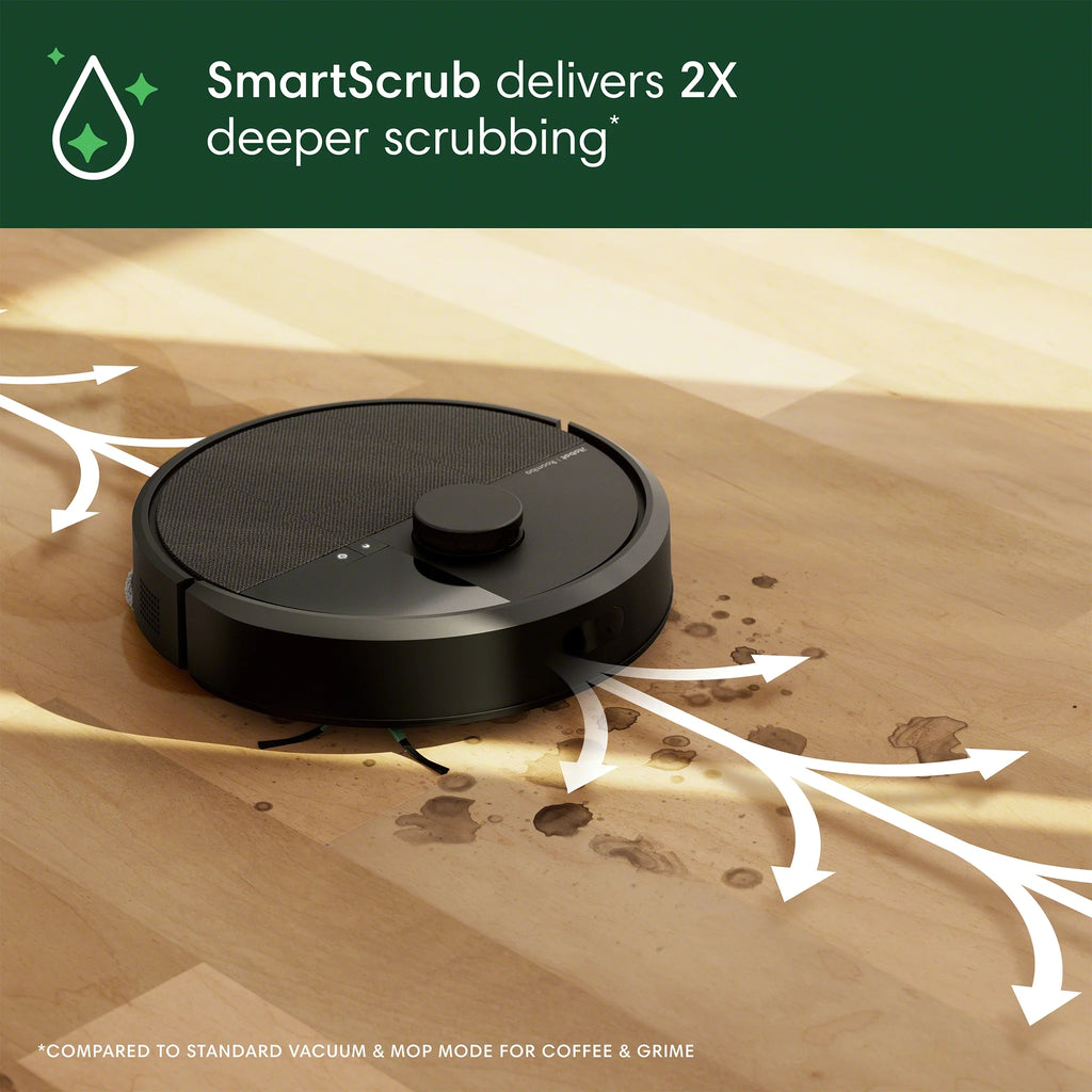 iRobot Roomba Plus 405 Combo Robot Vacuum & Mop + AutoWash Dock, 2-in-1 for Carpet and Hard Floors, Self Empties, LiDAR, Avoids Mopping Carpets, Pad Wash & Dry, Model# G185020