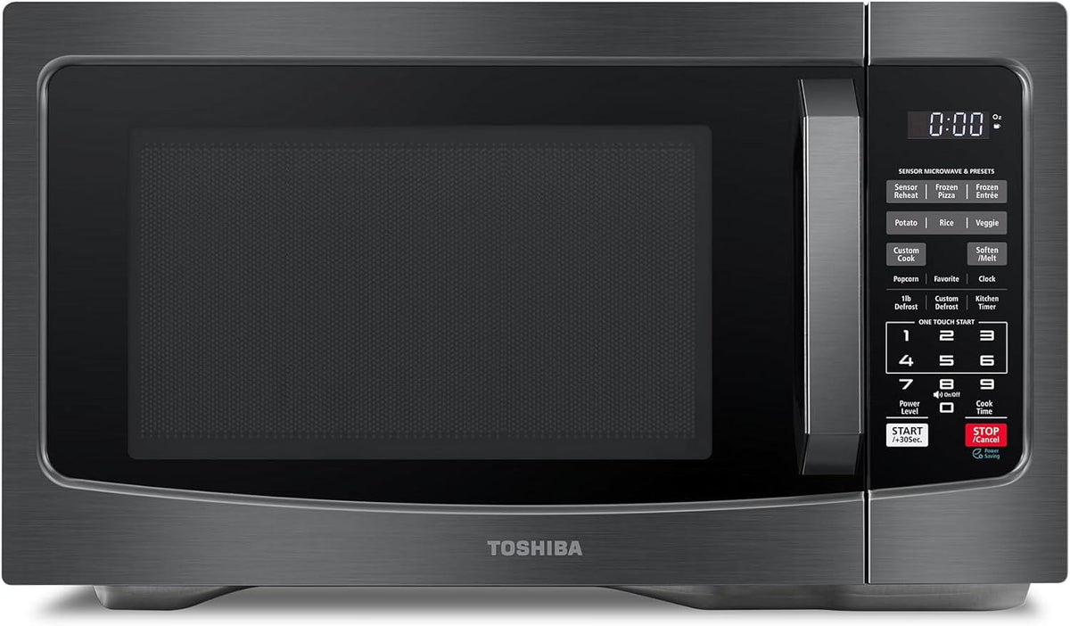 Countertop Microwave Oven 1.2 Cu Ft, 12.4 In. Removable Turntable, Silver