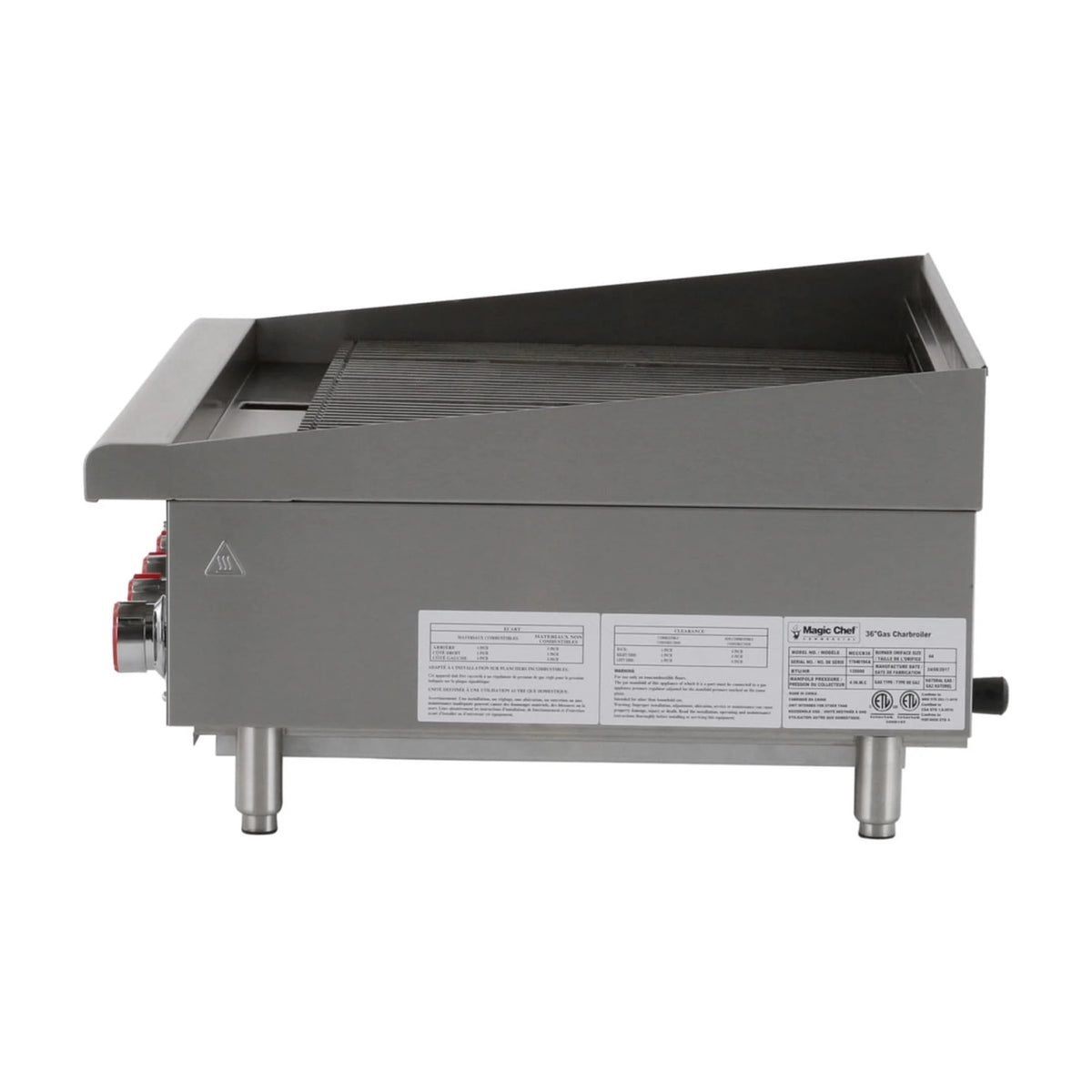 Magic Chef Commercial 36 in. Commercial Countertop Radiant Char Broiler in Stainless Steel