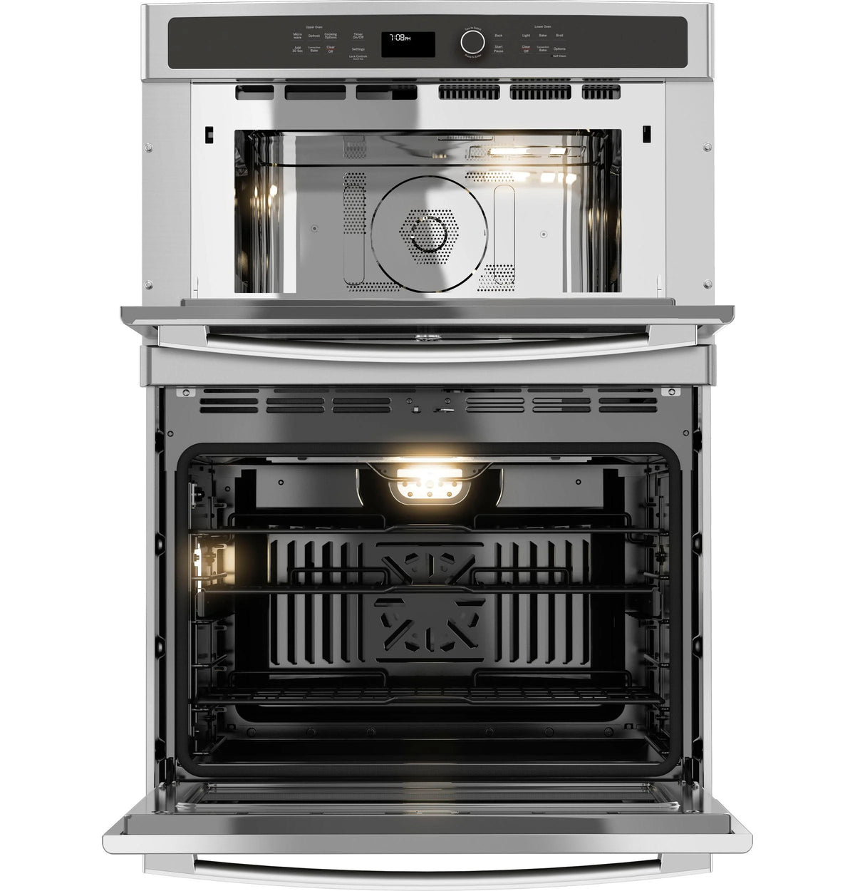 GE Appliances PT7800SHSS 30 Inch Electric Double Wall Oven/Microwave Combo Stainless Steel