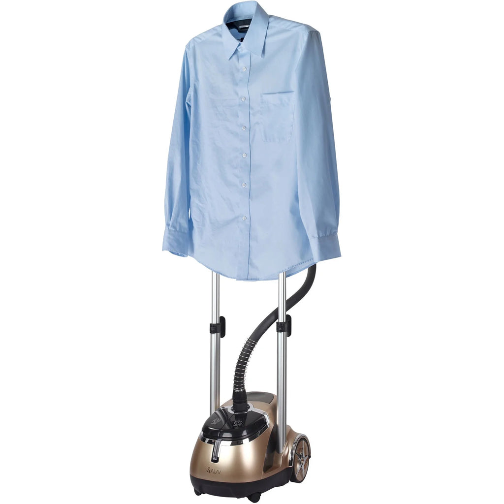 SALAV? Professional Series Garment Steamer with Stainless Steel Plated Nozzle in Gold