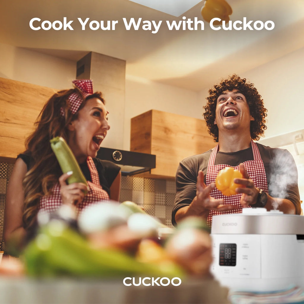 Cuckoo 6 Cup Dry, Twin Pressure Rice Cooker with Micom Logic Tech, Nonstick Pot, Warmer, 16 Menu Modes and Voice Guide