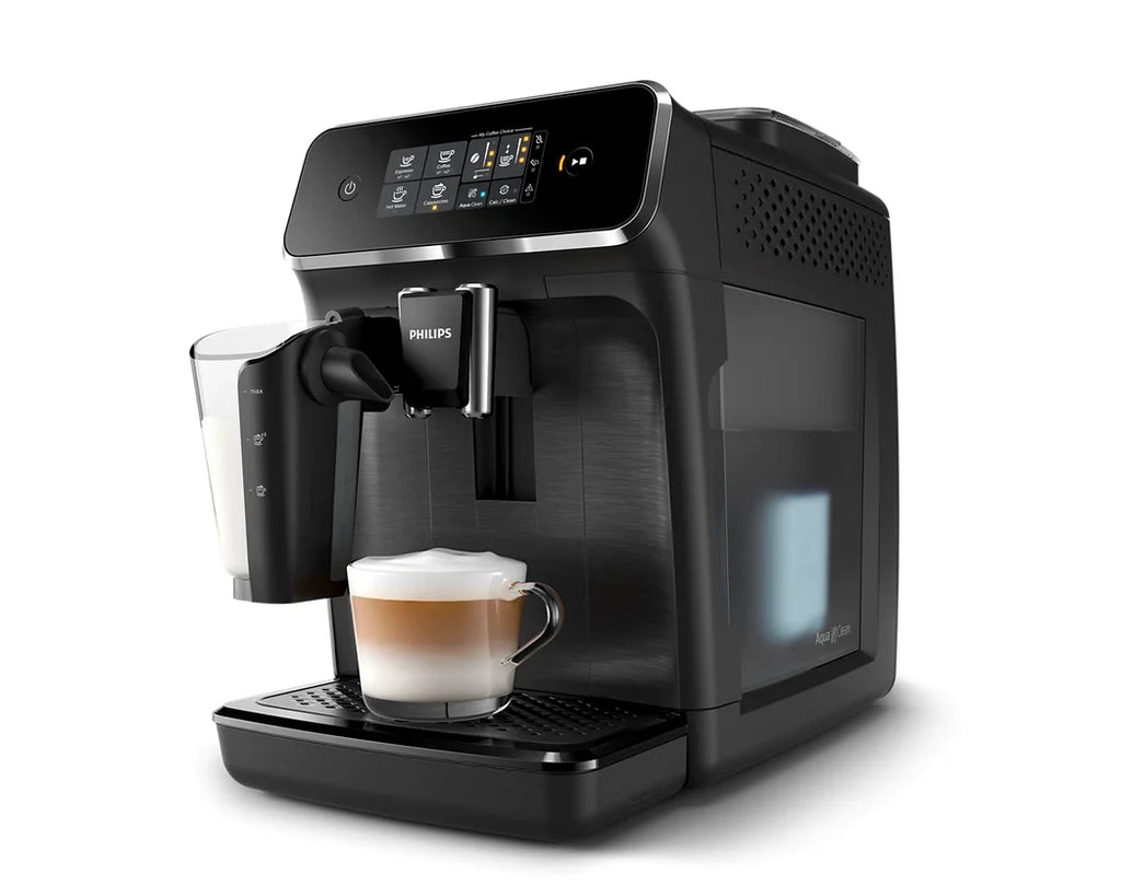 Restored Philips 2200 LatteGo Automatic Espresso Machine, Black | 3 Recipes | EP2230/14 (Refurbished)