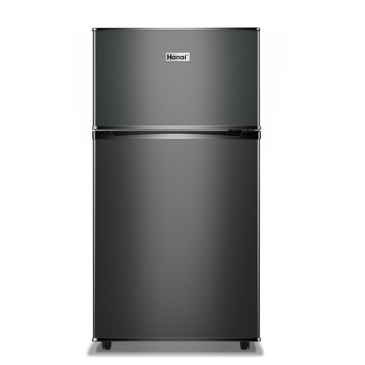 2 Door Mini Fridge with Freezer,3.5Cu.ft Small Freezer,7 Adjustable Thermostat,Blue,New