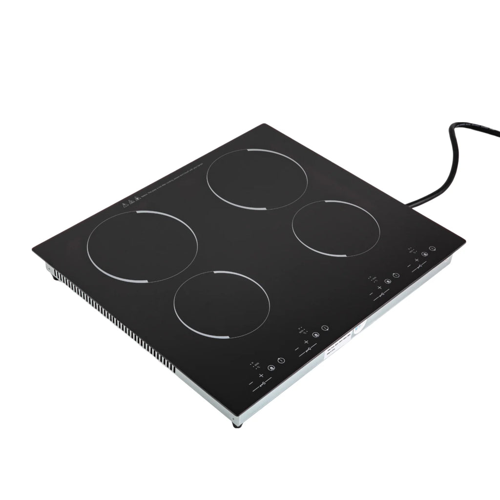 110V Electric Cooktop, Built-in Cooktop 3000W, Electric Stove Top with 4 Electric Burners, 9 Heating Level, Kid Safety Lock, Sensor Touch Control