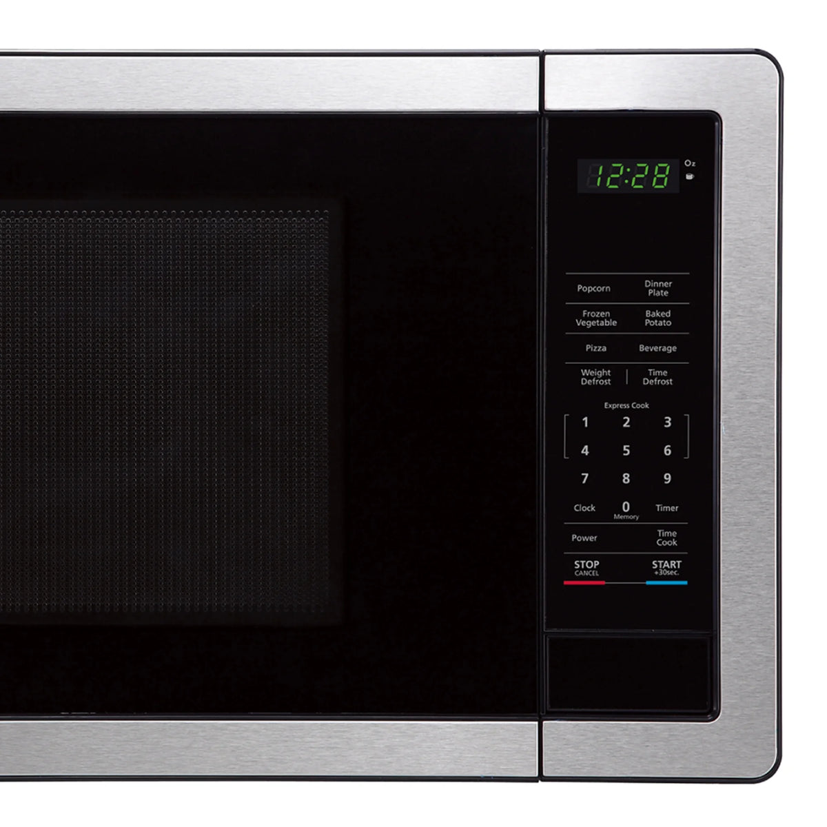 Magic Chef 1.6 Cu. ft. 1100W Countertop Microwave Oven with Push-Button Door in Black, New