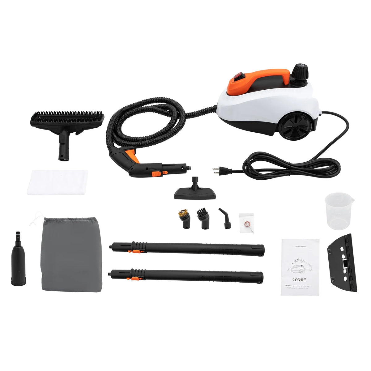 TOOL1SHOoo Steam Cleaner,Electric Household Steamer,High Pressure Multipurpose Rolling Cleaning Machine For carpet Upholstery Floor Car Detailing Home Interior
