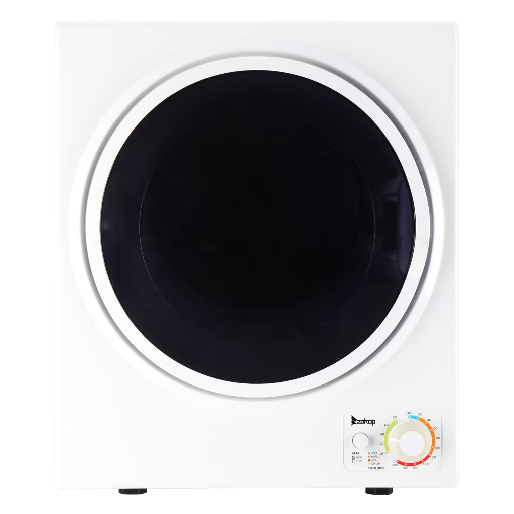 Ktaxon 1.6 cu. ft. Electric Tumble Compact Cloth Dryer Stainless Steel Wall Mounted, White