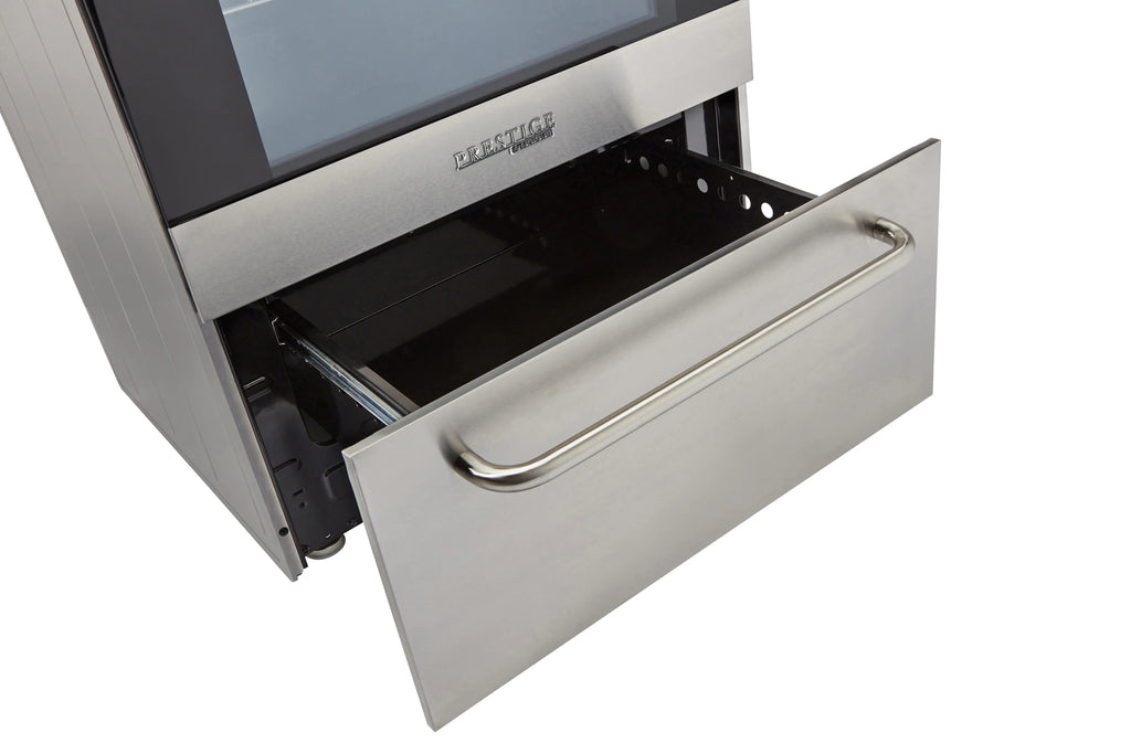 Unique Prestige 24�?2.3 cu ft Double Oven Gas Range in White