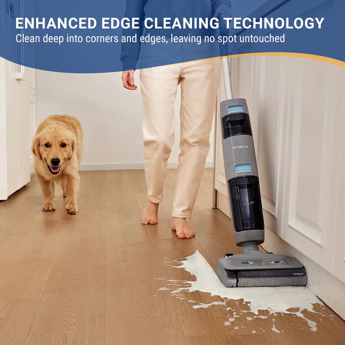 Tineco GO SENSE Cordless Smart Floor Washer, Multi-Surface Wet Dry Vacuum / Mop (GH301)