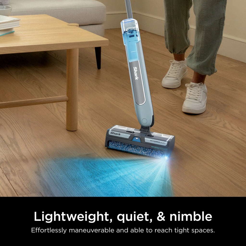 Open Box Shark?? HydroDuo with Dirt-Reveal Technology, Cordless, Hard Floor Cleaning System, Wet & Dry Debris Pickup, Mop & Scrubs All at Once, Hardwood, Tile, Laminate Floors, WW200