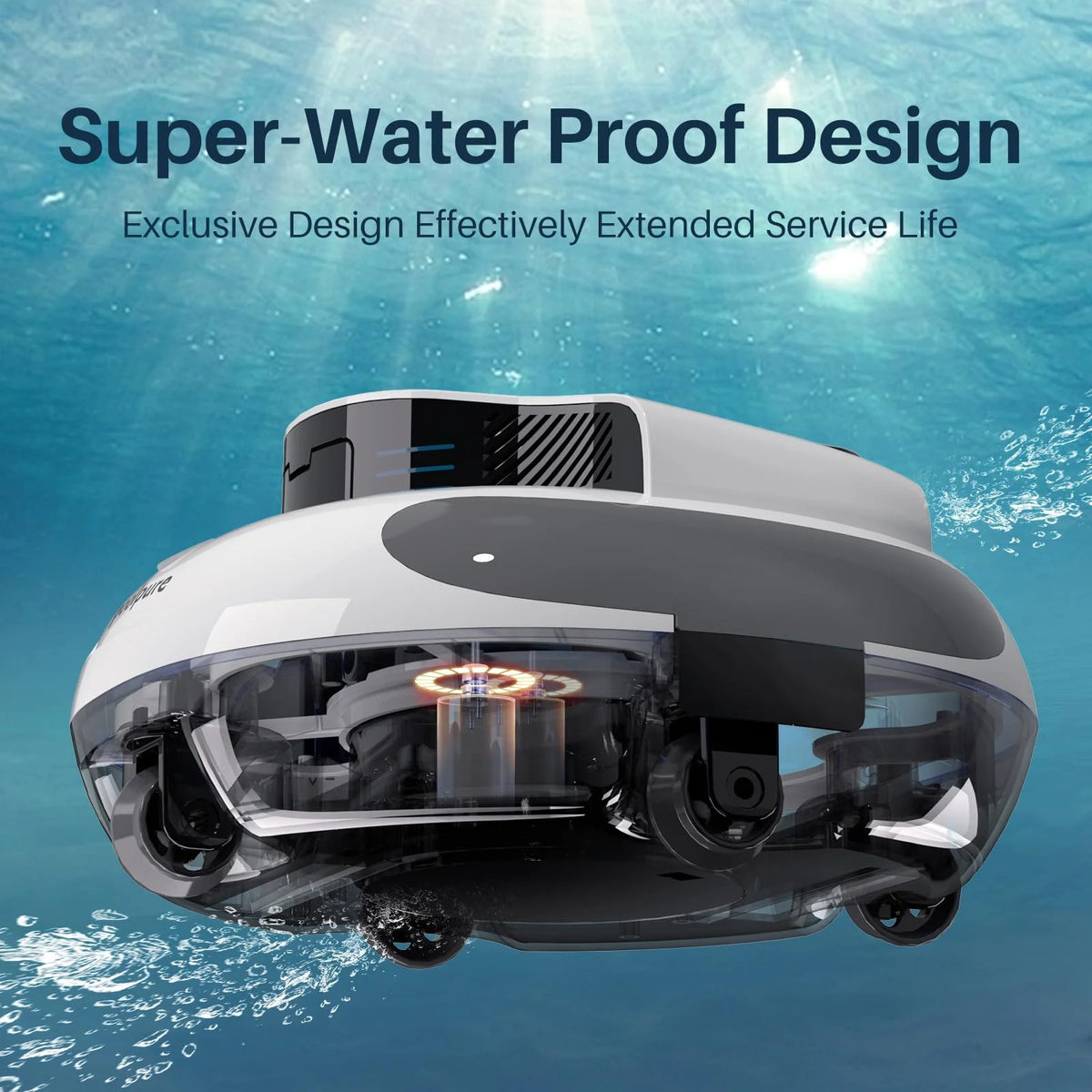 2025 Upgrade Cordless Robotic Pool Cleaner with 5000mah Big Battery, 120-Min Runime, Two Adjustable Path Planning Methods, Ideal Pool Vacuum Robot for Above-Ground Pool