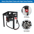 NUUK 30QT Turkey Fryer & 10QT fish fryers outdoor cooking Kit,50,000 BTU Propane Burner��Seafood Boil Pot,Cover & Skimmer Included, Aluminum Deep Fryer Pot with Basket Crab, Gifts for Thanksgiving Day