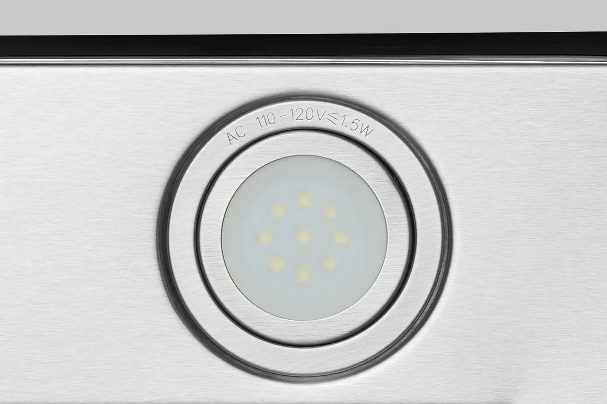 Hauslane WM-600SS-30 30 in. Convertible Stainless Steel Wall-Mounted Range Hood with Charcoal Filter