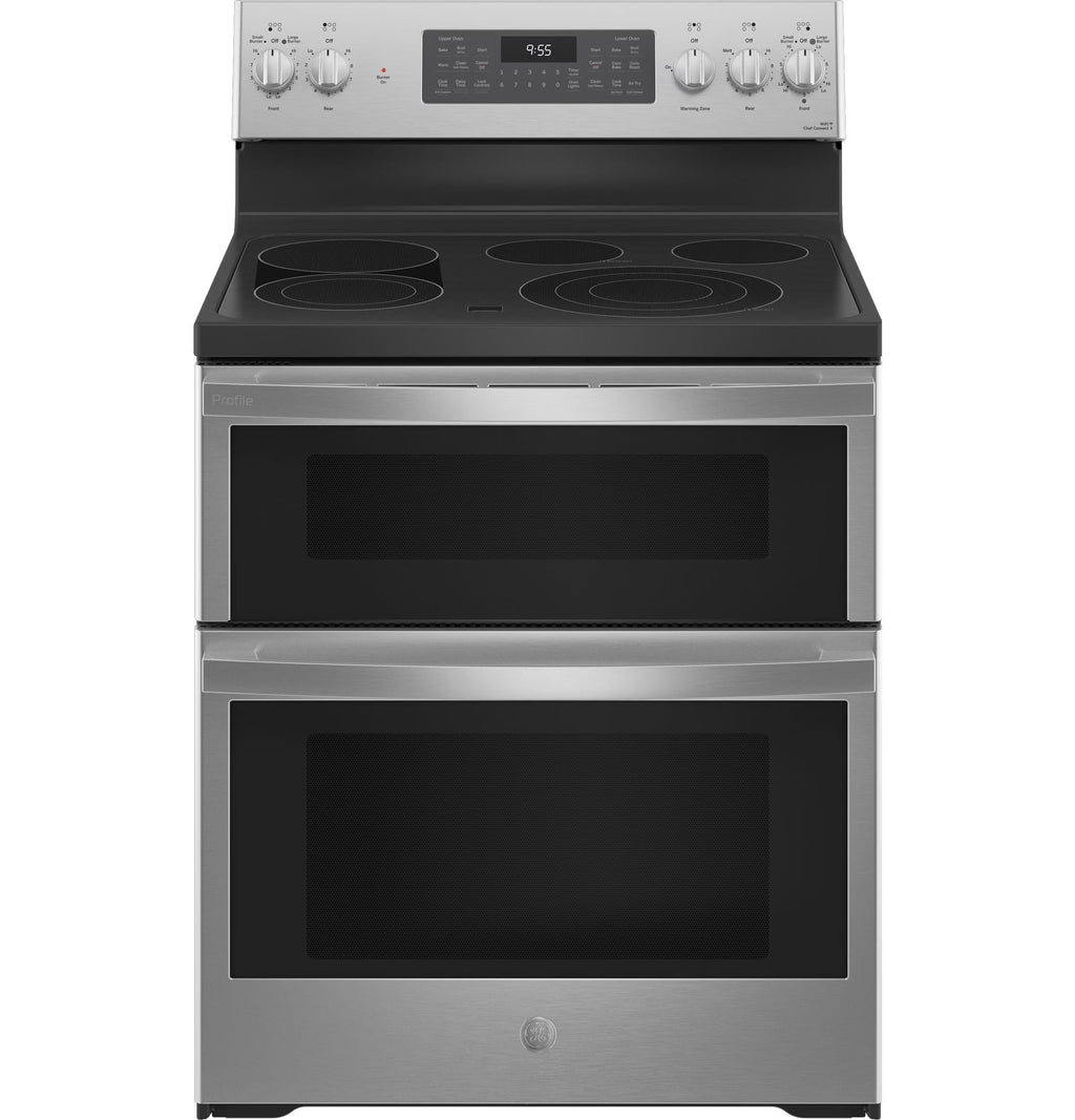 Ge Profile Pb965 30" 6.6 Cu. Ft. Free Standing Electric Double Oven Convection Range -