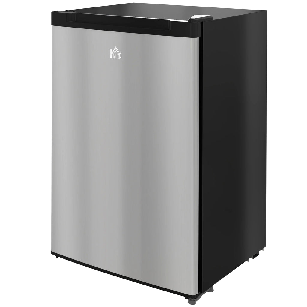 Upright Freezer, 3.0 Cubic Feet Compact Mini Freezer with Reversible Single Door and Adjustable Thermostat, Small freezer for Home, Dorm, Apartment, Home Office, Silver