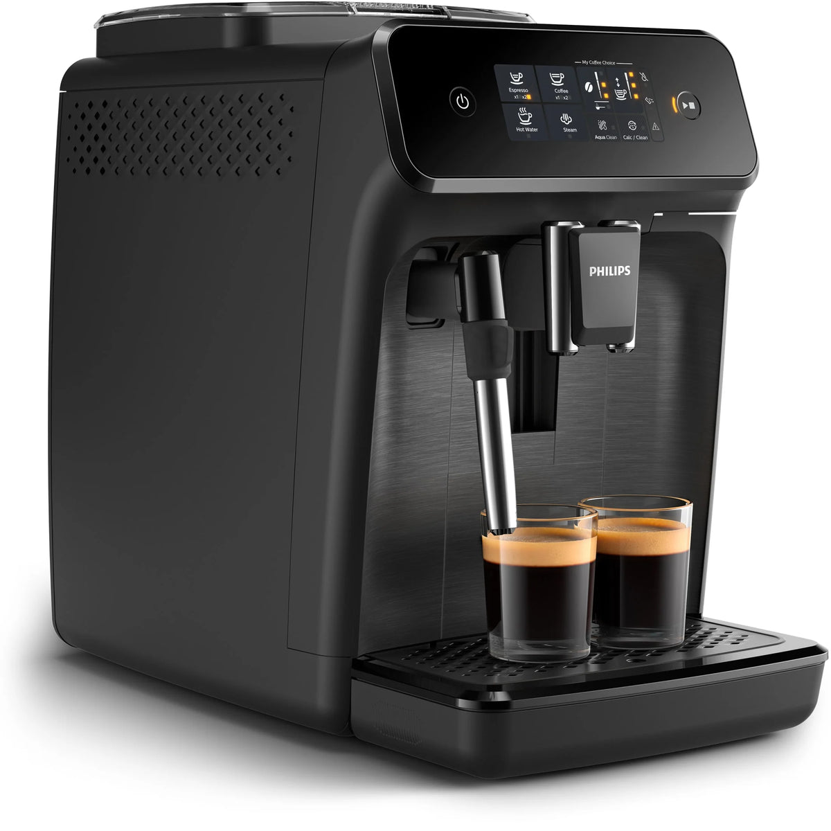 Philips 1200 Fully Automatic Espresso Machine with Milk Frother, Black